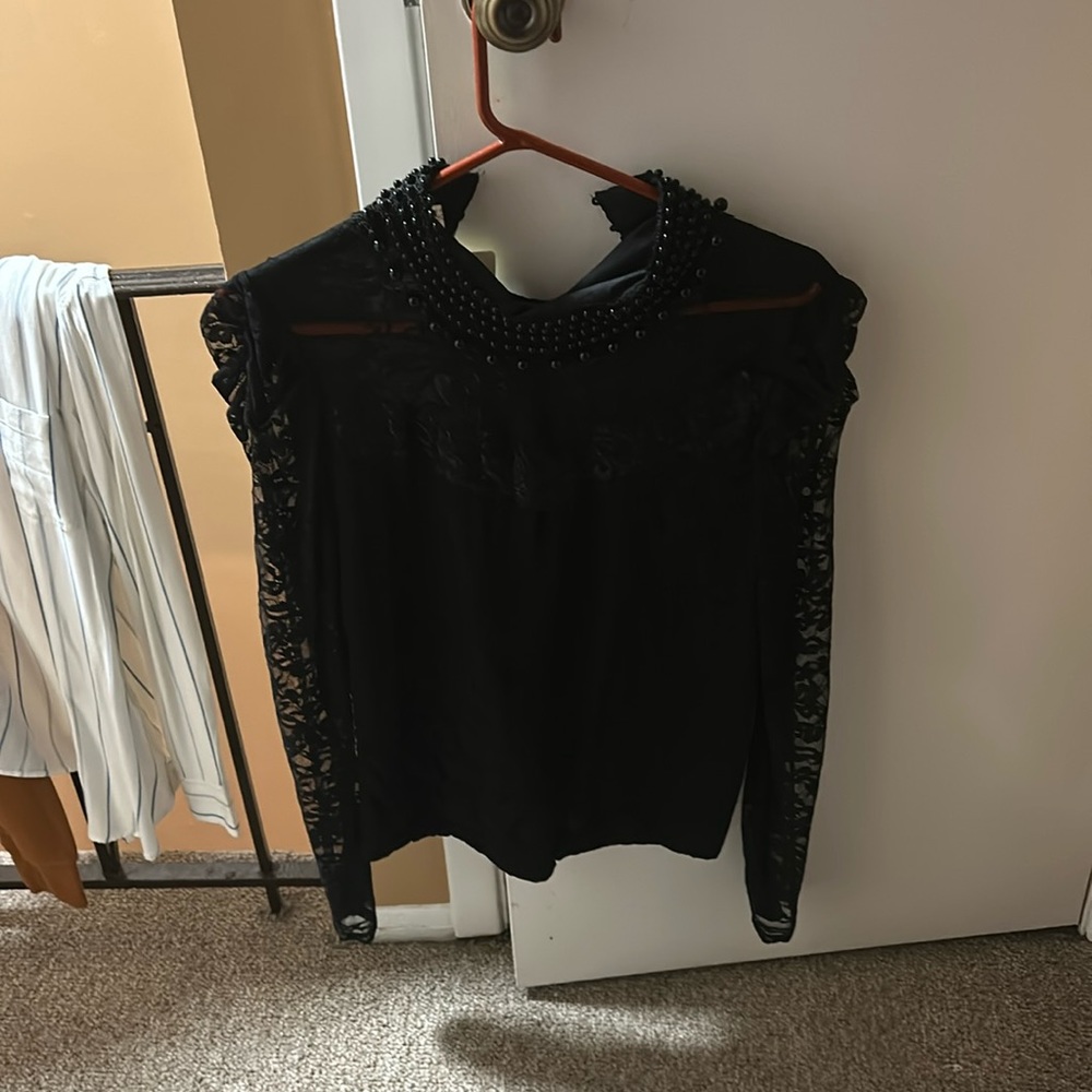 Beautiful beaded & lace top. New with tags size 8